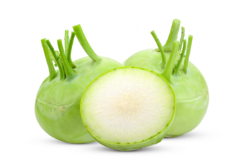 Kohlrabi isolated on alpha layer