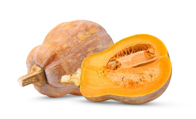 Butternut squash isolated on alpha layer png