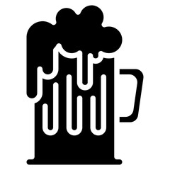 beer glyph icon