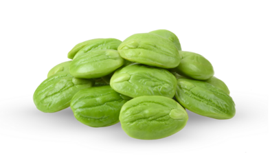 Bitter beans isolated on alpha layer png