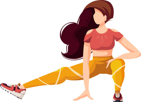 Premium Vector  Women workout set women doing fitness and yoga exercises