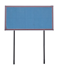 Obraz premium A empty billboard isolated on white background