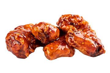 Fried chicken wings with sweet sauce