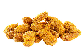 Fried fast food chicken wings