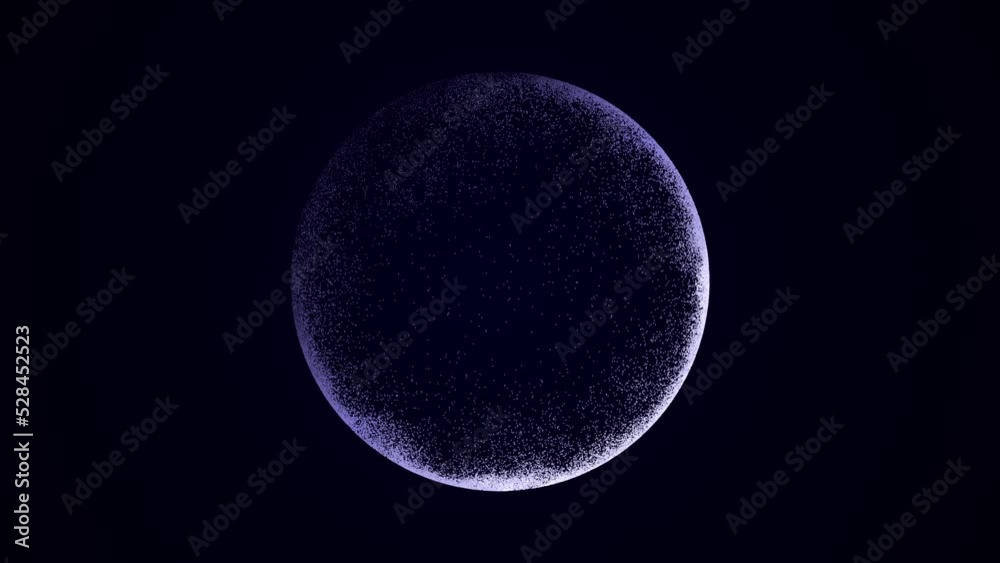 Poster futuristic colorful sphere of particles and lines. network connection big data. abstract technology 