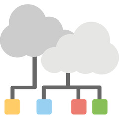 Cloud Hosting Vector Icon