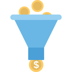 Sales Funnel Vector Icon