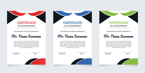 modern certificate template with realistic texture diamond shaped on the ornament and modern pattern background