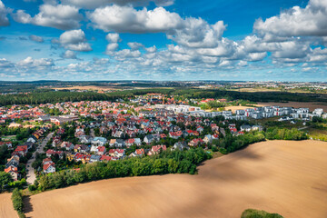 Summer scenery of the Rotmanka village in Poland
