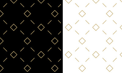  Background pattern seamless geometric line abstract gold luxury color vector.