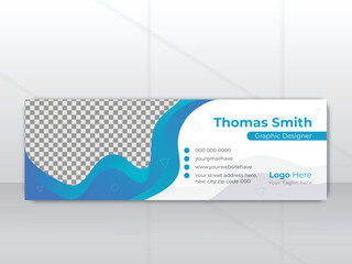 Email signature web banner template design
