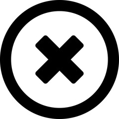 Obraz premium Cross Isolated Vector Icon