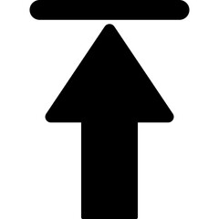 Fototapeta premium upload arrow Isolated Vector Icon