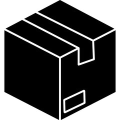 Delivery box Isolated Vector Icon

