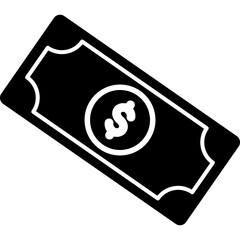 dollar cash Isolated Vector Icon

