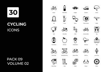 cycling icons collection. Set contains such Icons as and more