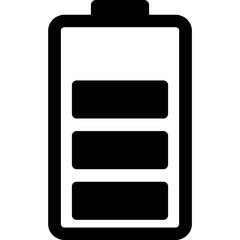 Battery power Isolated Vector Icon

