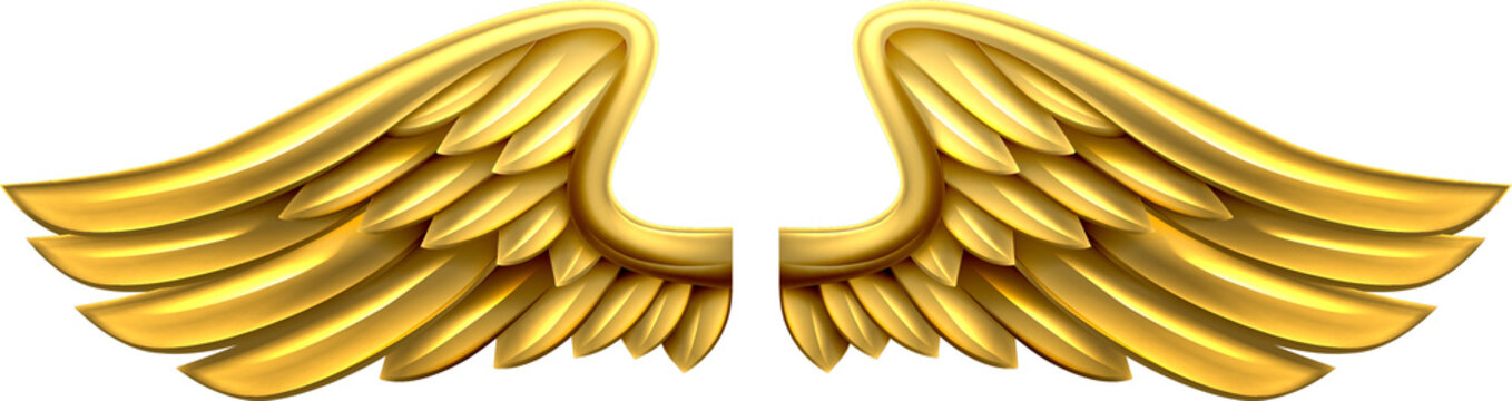 Metal Gold Wings