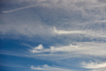 Naklejka na ściany i meble deep blue sky with clouds
