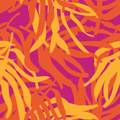 Tropical Leaf Seamless Pattern Design