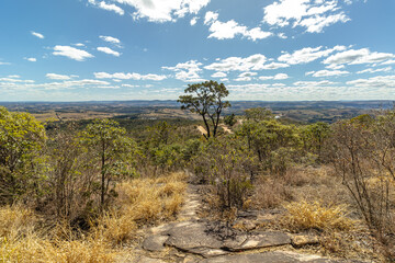 natural landscape in the city of Sao Tome das Letras, State of Minas Gerais, Brazil