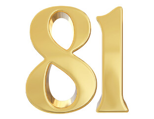 3d golden number 81