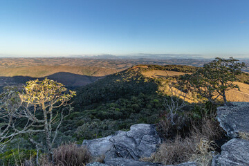 natural landscape in the city of Sao Tome das Letras, State of Minas Gerais, Brazil