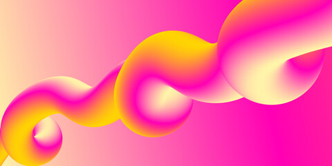 Abstract colorful fluid liquid wave background. Duotone geometric compositions with gradient flow shape. You can use for Desktop background, Wallpaper, text design, greeting card, template, banner
