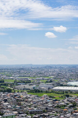Obraz premium 夏の藤枝市の街並み