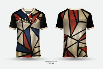 Modern t shirt sport design vector. Abstract soccer jerseys design vector.