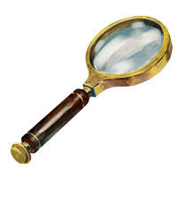 antique magnifying glass,png