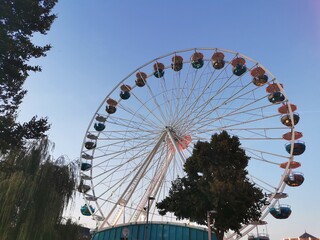 Riesenrad auf der Kirmes