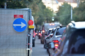Traffic jam in Vienna