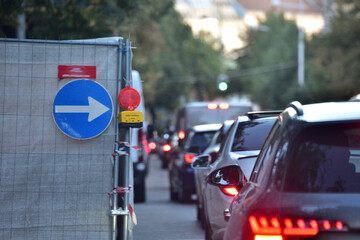 Traffic jam in Vienna