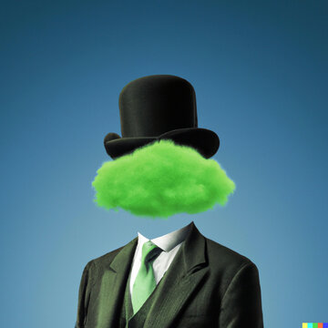 Green Cloud In A Suit