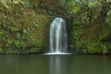 waterfall in the city of Sao Tome das Letras, State of Minas Gerais, Brazil