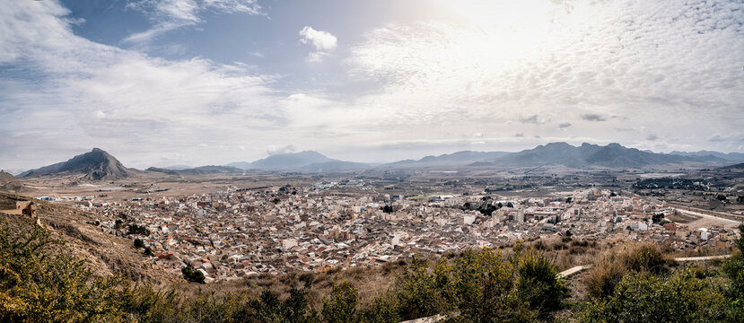 Fotografia panor&aacute;mica de la ciudad de Jumilla vista desde lo alto