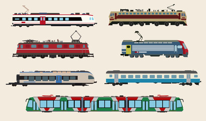 set of transport icons