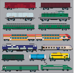 set of transport icons