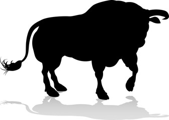 Silhouette Bull