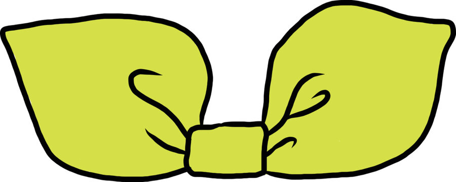 ribbon vector image sticker for diary, bullet journal