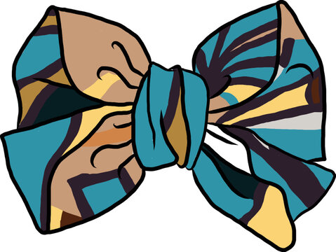 ribbon vector image sticker for diary, bullet journal