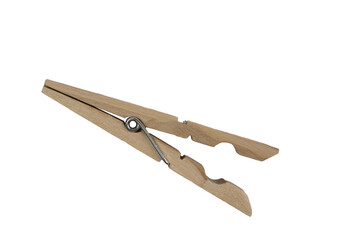 a wooden clothespin on a transparent background
