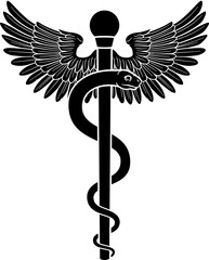 Fototapeta premium Rod of Asclepius Aesculapius Medical Symbol