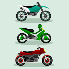 set of bikes