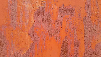 Texture of old metal rusty wall