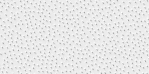 Randomly positioned white small spheres geometrical background wallpaper banner or template, frame filling