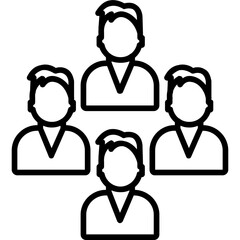 Team Line Icon