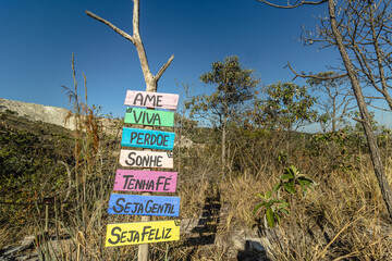 natural landscape in the city of Sao Tome das Letras, State of Minas Gerais, Brazil