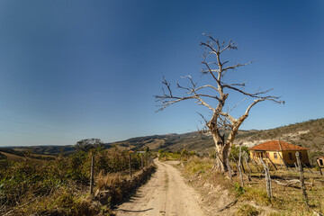 Fototapeta na wymiar natural landscape in the city of Sao Tome das Letras, State of Minas Gerais, Brazil